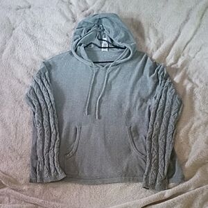 MarlaWynne Gray Hooded Sweater Cardigan